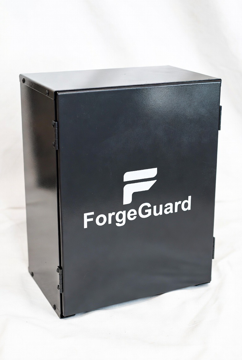 ForgeGuard installed on a residential gate